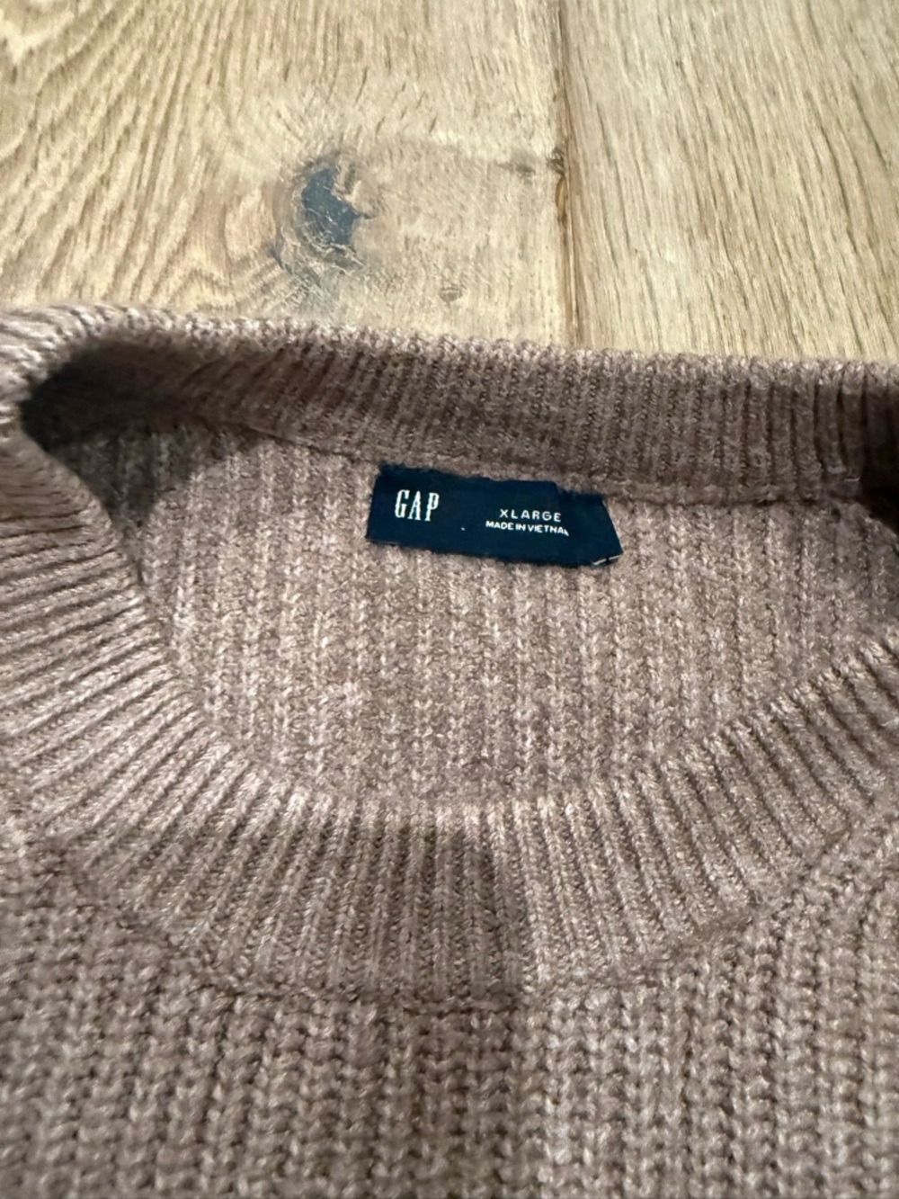 GAP Ribbed Wide-Leg Knit Pants in Taupe - Picture 5 of 5